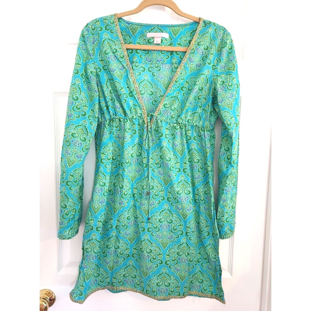 Victoria's Secret M/L Coverup Mini Dress Boho Summer Tropical Beach Vacation